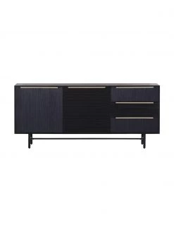 Akazienholz-Sideboard Mamba mit geriffelter Front, B 175 x H 77 cm -Schlafzimmer Verkäufe 2022 Akazienholz Sideboard Mamba mit geriffelter Front 2