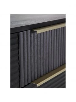 Akazienholz-Sideboard Mamba mit geriffelter Front, B 175 x H 77 cm -Schlafzimmer Verkäufe 2022 Akazienholz Sideboard Mamba mit geriffelter Front 3