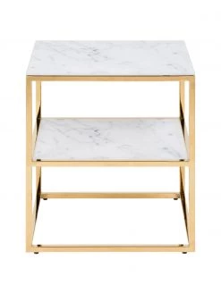 Beistelltisch Aruba mit marmorierter Glasplatte, B 40 x H 51 cm -Schlafzimmer Verkäufe 2022 Beistelltisch Aruba mit marmorierter Glasplatte 4