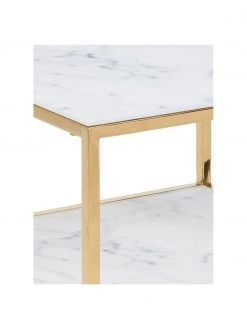 Beistelltisch Aruba mit marmorierter Glasplatte, B 40 x H 51 cm -Schlafzimmer Verkäufe 2022 Beistelltisch Aruba mit marmorierter Glasplatte 5
