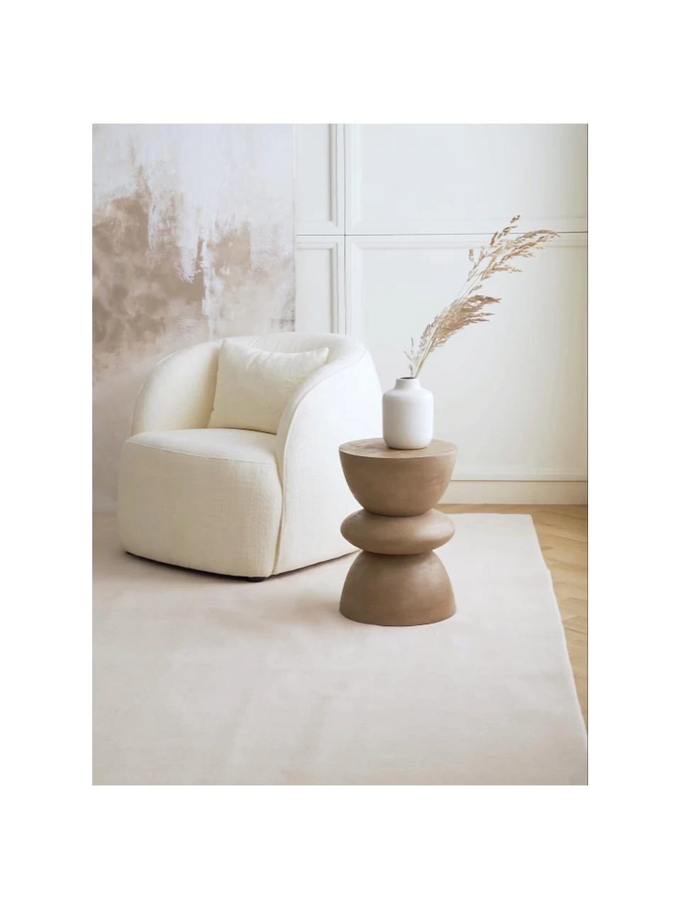 Westwing Collection Beistelltisch Benno aus Mangoholz, Ø 35 x H 50 cm 2 Westwing Collection Beistelltisch Benno aus Mangoholz, Ø 35 x H 50 cm – Bild 2