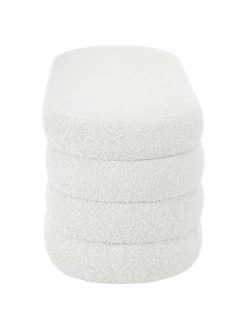 Westwing Collection Bouclé-Polsterbank Alto in Cremeweiß, B 110 x H 47 cm -Schlafzimmer Verkäufe 2022 Boucle Polsterbank Alto in Cremeweiss 5