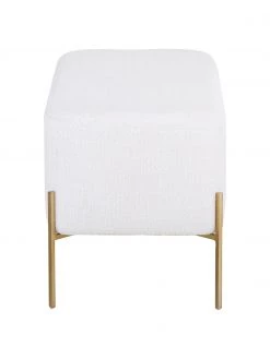 Westwing Collection Bouclé-Polsterbank Harper in Weiß, B 90 x H 44 cm -Schlafzimmer Verkäufe 2022 Boucle Polsterbank Harper in Weiss 4