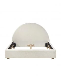 Westwing Collection Bouclé-Polsterbett Ebba in Cremeweiß, 140 x 200 cm -Schlafzimmer Verkäufe 2022 Boucle Polsterbett Ebba in Cremeweiss 5