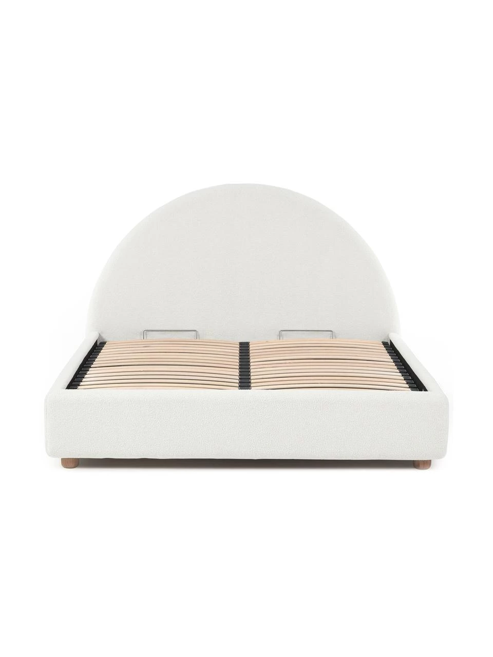 Westwing Collection Bouclé-Polsterbett Ebba mit Stauraumfunktion in Cremeweiß, 140 x 200 cm 6 Westwing Collection Bouclé-Polsterbett Ebba mit Stauraumfunktion in Cremeweiß, 140 x 200 cm – Bild 6