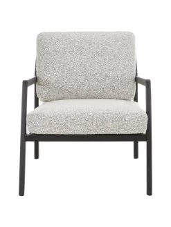 Westwing Collection Bouclé-Sessel Becky aus Eichenholz, B 73 x H 71 cm -Schlafzimmer Verkäufe 2022 Boucle Sessel Becky aus Eichenholz 14