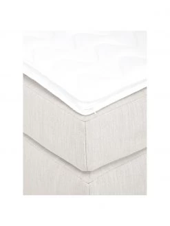 Westwing Collection Boxspringbett Enya ohne Kopfteil in Greige, 140 x 200 cm, Härtegrad H2 -Schlafzimmer Verkäufe 2022 Boxspringbett Enya ohne Kopfteil in Greige 4