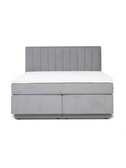 Westwing Collection Boxspringbett Livia mit Stauraumfunktion in Grau, B 140 x L 200 cm, Härtegrad 2 -Schlafzimmer Verkäufe 2022 Boxspringbett Livia mit Stauraumfunktion in Grau 2