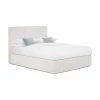 Westwing Collection Boxspringbett Oberon in Greige, 140 x 200 cm, Härtegrad H2