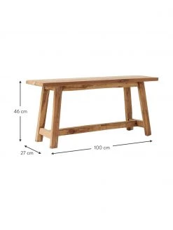 Westwing Collection Deko-Bank Lawas aus Teakholz, B 100 x H 46 cm -Schlafzimmer Verkäufe 2022 Deko Bank Lawas aus Teakholz 2