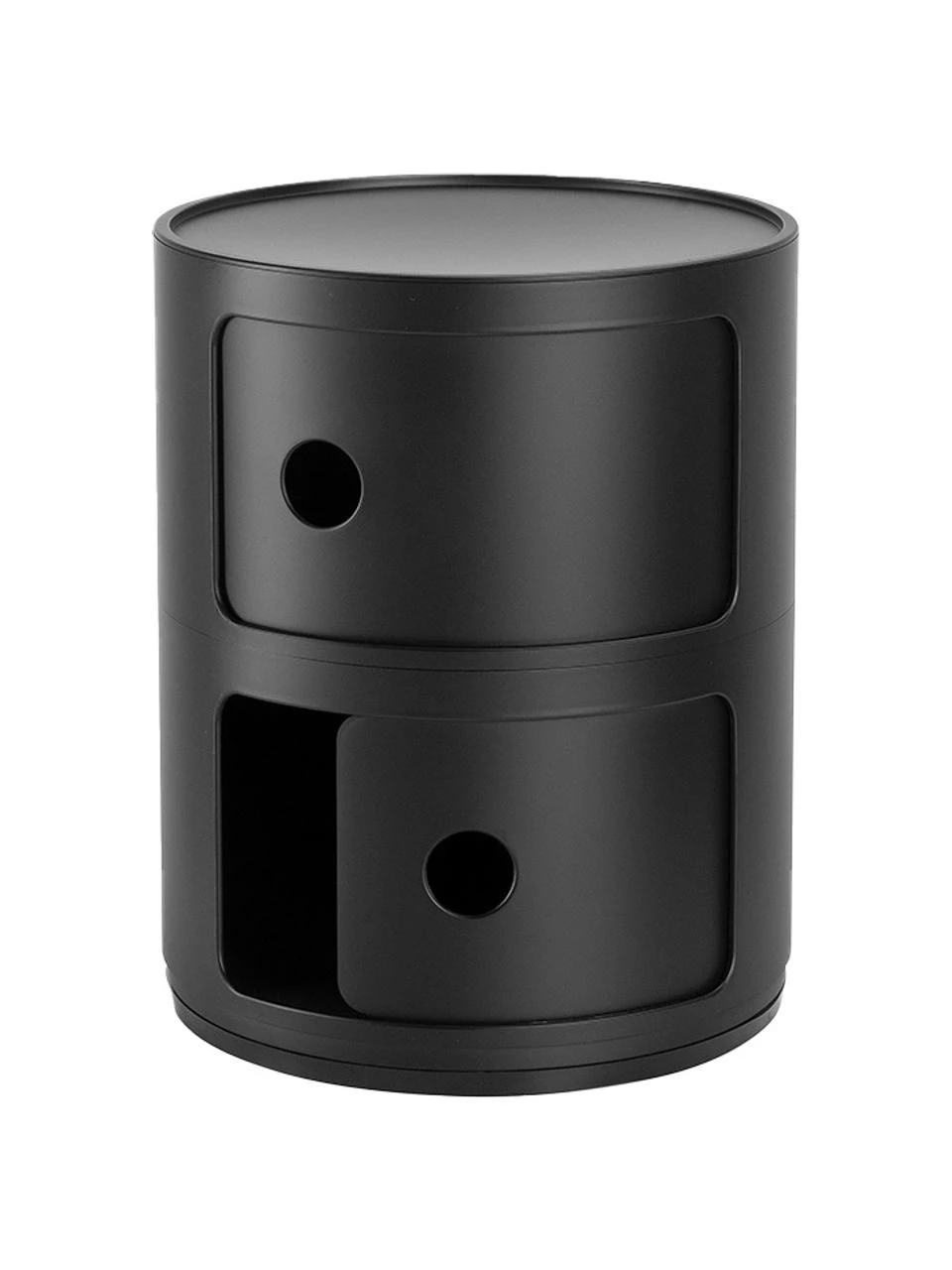Kartell Design Container Componibili 2 Modules in Schwarz, Ø 32 x H 40 cm 4 Kartell Design Container Componibili 2 Modules in Schwarz, Ø 32 x H 40 cm – Bild 4