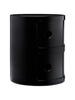 Kartell Design Container Componibili 2 Modules in Schwarz, Ø 32 x H 40 cm -Schlafzimmer Verkäufe 2022 Design Container Componibili 2 Modules in Schwarz 8