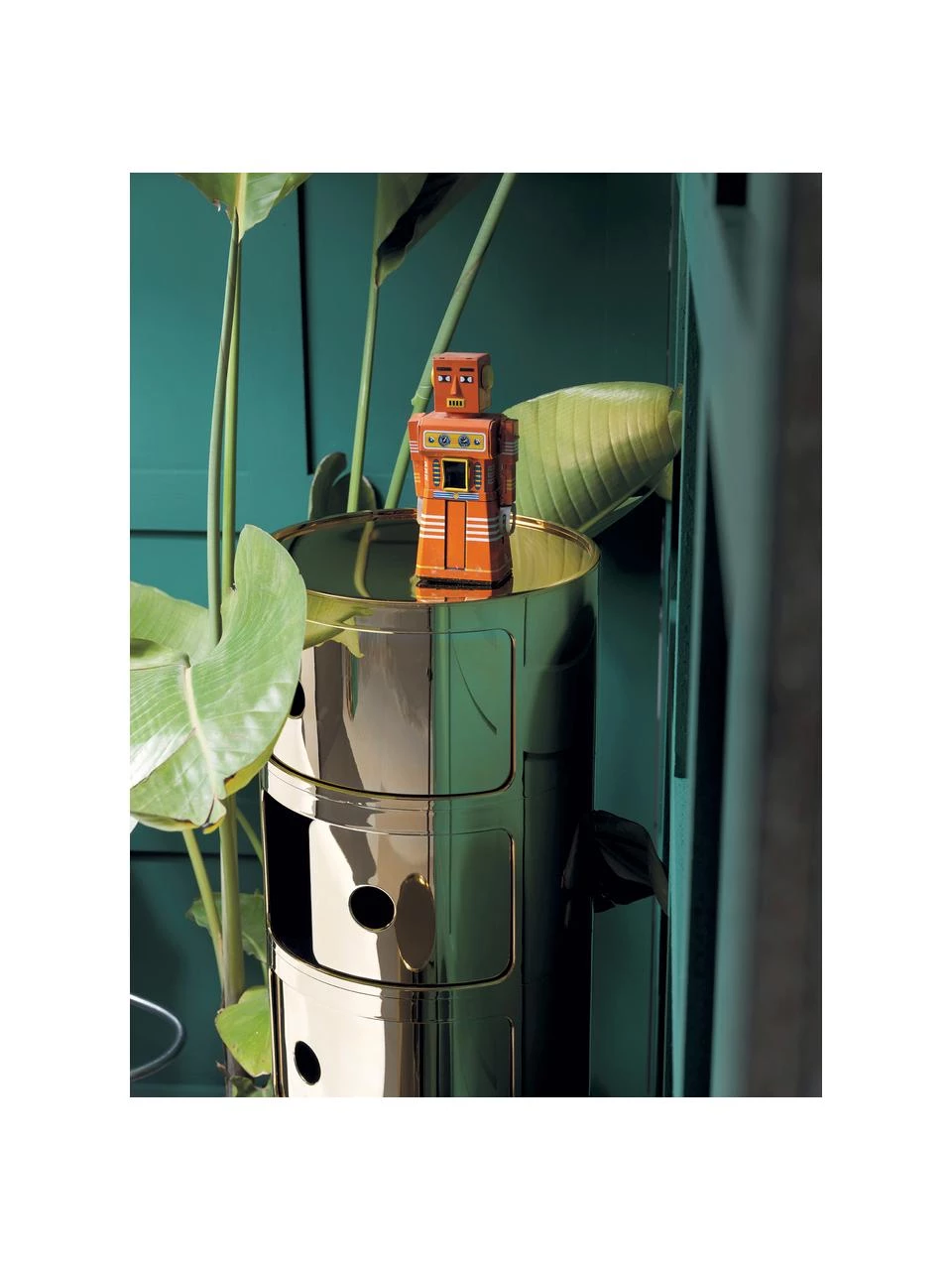 Kartell Design Container Componibili 3 Modules in Gold, Ø 32 x H 59 cm 2 Kartell Design Container Componibili 3 Modules in Gold, Ø 32 x H 59 cm – Bild 2