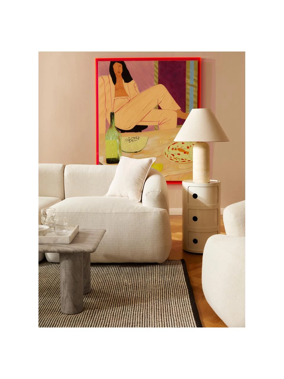 Kartell Design Container Componibili 3 Modules in Weiß, Ø 32 x H 59 cm 2 Kartell Design Container Componibili 3 Modules in Weiß, Ø 32 x H 59 cm – Bild 2