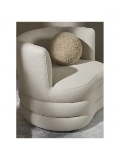 Alex Rivière x Westwing Collection Designer Bouclé-Sessel Solomon in Hellbeige, B 95 x T 80 cm -Schlafzimmer Verkäufe 2022 Designer Boucle Sessel Solomon in Hellbeige 3