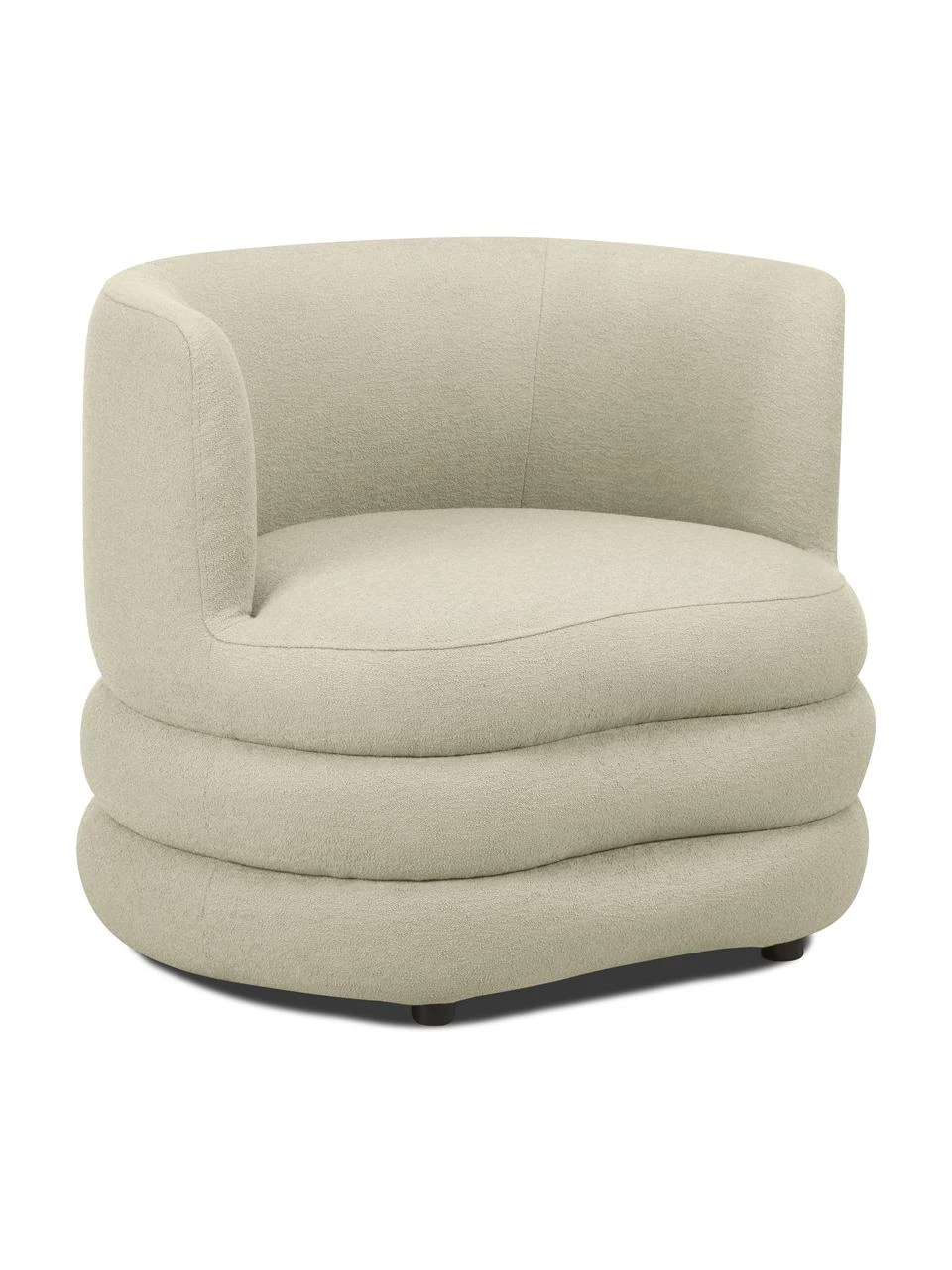 Westwing Collection Designer Bouclé-Sessel Solomon in Matcha-Grün, B 95 x T 80 cm 1 Westwing Collection Designer Bouclé-Sessel Solomon in Matcha-Grün, B 95 x T 80 cm