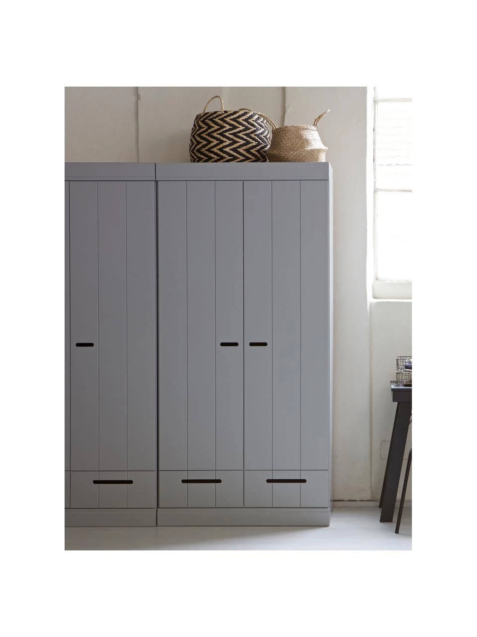 Drehtürenschrank Connect in Hellgrau, 2-türig, B 94 x H 195 cmNur noch wenige verfügbar 6 Drehtürenschrank Connect in Hellgrau, 2-türig, B 94 x H 195 cmNur noch wenige verfügbar – Bild 6