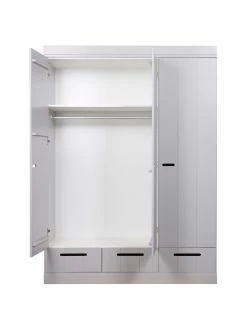 Drehtürenschrank Connect in Hellgrau, 3-türig, B 140 x H 195 cm -Schlafzimmer Verkäufe 2022 Drehturenschrank Connect in Hellgrau 3 turig 3