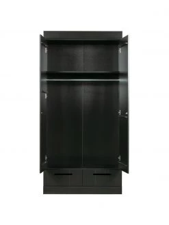 Drehtürenschrank Connect in Schwarz, 2-türig, B 94 x H 195 cmNur noch wenige verfügbar 10 Drehtürenschrank Connect in Schwarz, 2-türig, B 94 x H 195 cmNur noch wenige verfügbar -Schlafzimmer Verkäufe 2022 Drehturenschrank Connect in Schwarz 2 turig 4