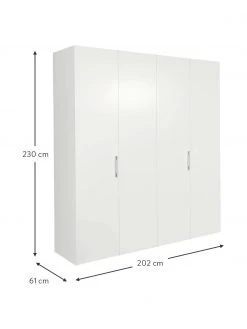 Drehtürenschrank Madison 4-türig, inkl. Montageservice, B 202 x H 230 cm 8 Drehtürenschrank Madison 4-türig, inkl. Montageservice, B 202 x H 230 cm -Schlafzimmer Verkäufe 2022 Drehturenschrank Madison 4 turig inkl Montageservice 8