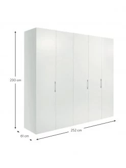 Drehtürenschrank Madison 5-türig, inkl. Montageservice, B 252 x H 230 cm -Schlafzimmer Verkäufe 2022 Drehturenschrank Madison 5 turig inkl Montageservice 13