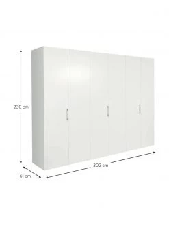 Drehtürenschrank Madison 6-türig, inkl. Montageservice, B 302 x H 230 cm -Schlafzimmer Verkäufe 2022 Drehturenschrank Madison 6 turig inkl Montageservice 2