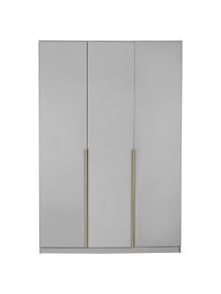 Dreht&uuml;renschrank Mia in Hellgrau, 3-t&uuml;rig, B 136 x H 210 cm -Schlafzimmer Verkäufe 2022 Drehturenschrank Mia in Hellgrau 3 turig 2