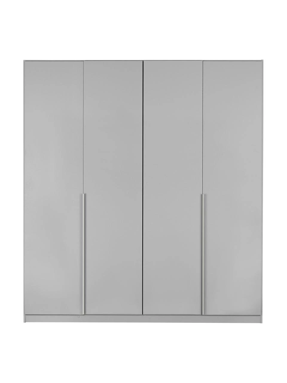 Drehtürenschrank Mia in Hellgrau, 4-türig, B 181 x H 210 cm 3 Drehtürenschrank Mia in Hellgrau, 4-türig, B 181 x H 210 cm – Bild 3
