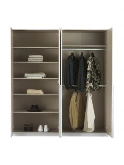 Drehtürenschrank Mia in Hellgrau, 4-türig, B 181 x H 210 cm 9 Drehtürenschrank Mia in Hellgrau, 4-türig, B 181 x H 210 cm -Schlafzimmer Verkäufe 2022 Drehturenschrank Mia in Hellgrau 4 turig 9