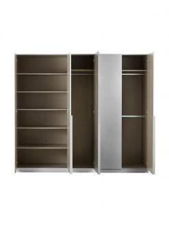 Dreht&uuml;renschrank Mia in Hellgrau, 5-t&uuml;rig, B 226 x H 210 cm -Schlafzimmer Verkäufe 2022 Drehturenschrank Mia in Hellgrau 5 turig 9