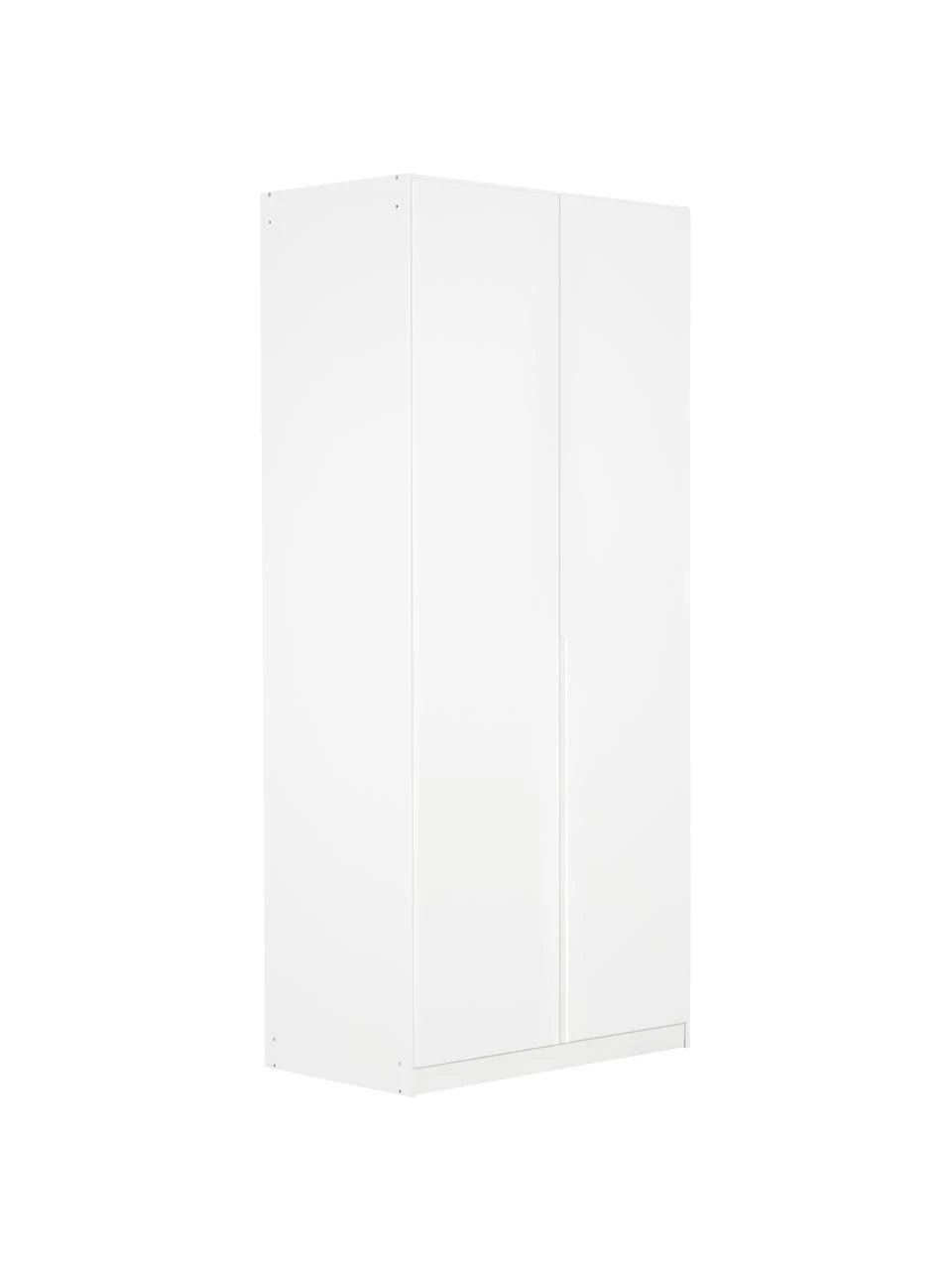 Drehtürenschrank Mia in Weiß, 2-türig, B 91 x H 210 cm 1 Drehtürenschrank Mia in Weiß, 2-türig, B 91 x H 210 cm