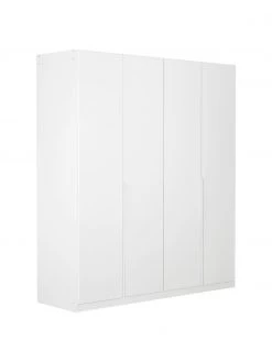 Drehtürenschrank Mia in Weiß, 4-türig, B 181 x H 210 cm
