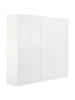 Drehtürenschrank Mia in Weiß, 5-türig, B 226 x H 210 cm