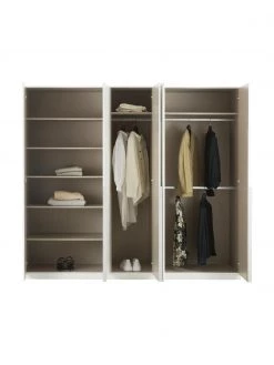 Drehtürenschrank Mia in Weiß, 5-türig, B 226 x H 210 cm -Schlafzimmer Verkäufe 2022 Drehturenschrank Mia in Weiss 5 turig 9