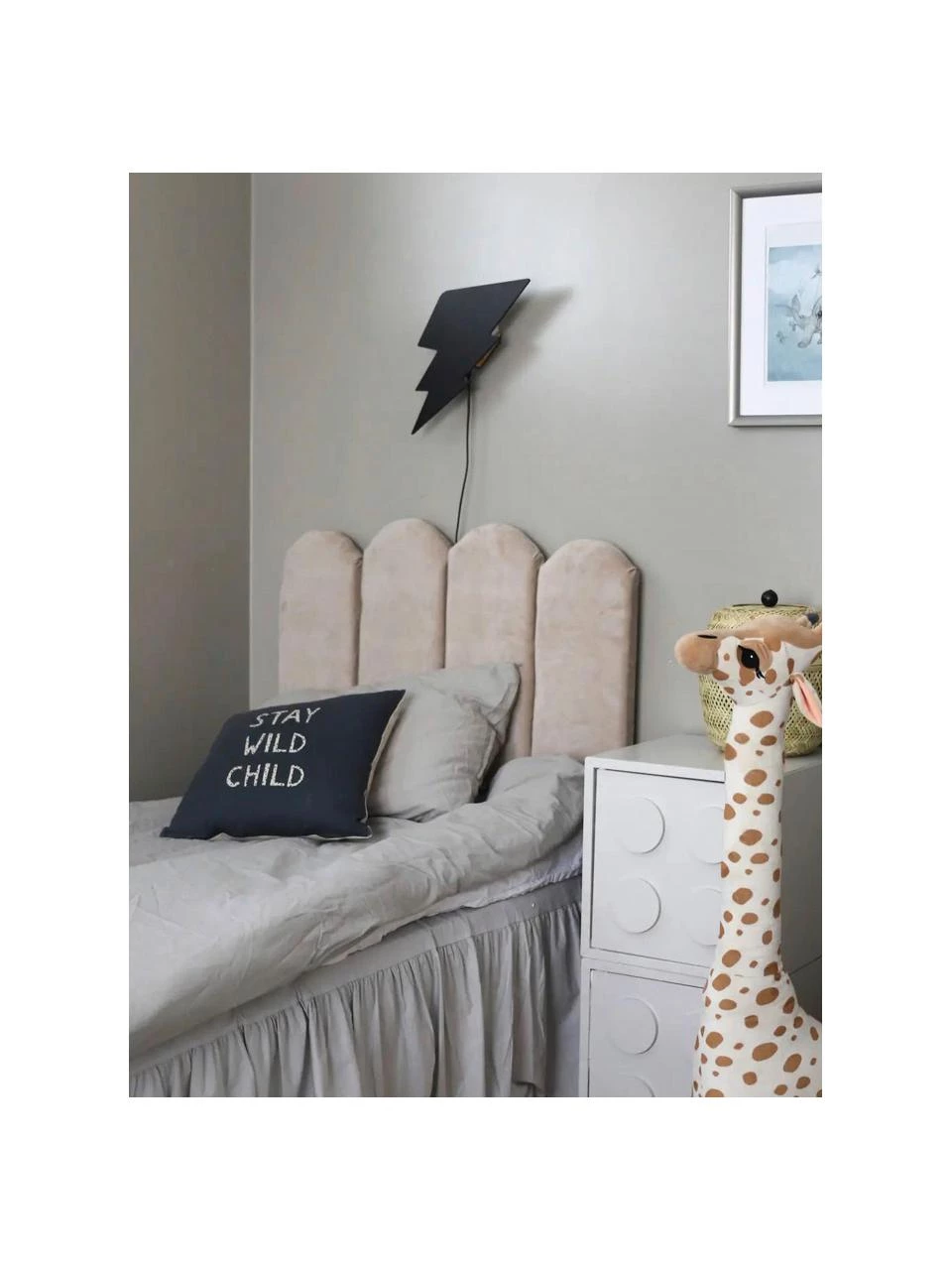 Jotex Gepolstertes Chenille-Kopfteil Miami, B 125 x H 124 cm 6 Jotex Gepolstertes Chenille-Kopfteil Miami, B 125 x H 124 cm – Bild 6