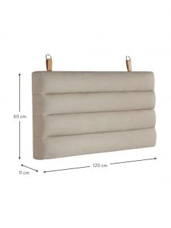 Jotex Gepolstertes Kopfteil Amsterdam mit Wandaufhängung in Beige, B 120 x H 60 cm -Schlafzimmer Verkäufe 2022 Gepolstertes Kopfteil Amsterdam mit Wandaufhangung in Beige 2