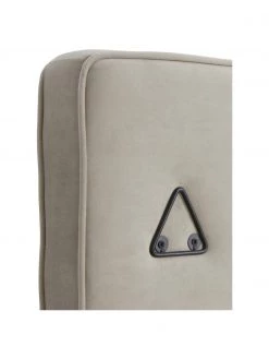 Gepolstertes Samt-Kopfteil Vellino in Cremeweiß, B 185 x H 140 cm -Schlafzimmer Verkäufe 2022 Gepolstertes Samt Kopfteil Vellino in Cremeweiss 3