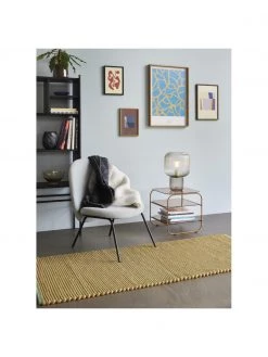 H&uuml;bsch Glas-Beistelltisch Echo in Bernsteinfarben, B 41 x H 42 cmNur noch wenige verfügbar -Schlafzimmer Verkäufe 2022 Glas Beistelltisch Echo in Bernsteinfarben 4