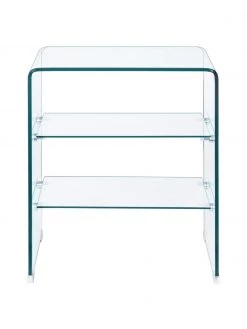 Bizzotto Glas-Nachttisch Glasse, B 50 x H 58 cm -Schlafzimmer Verkäufe 2022 Glas Nachttisch Glasse 3