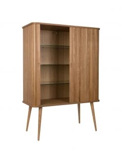 Zuiver Highboard Barbier mit Schiebetür und geriffelter Front, B 100 x H 140 cm 10 Zuiver Highboard Barbier mit Schiebetür und geriffelter Front, B 100 x H 140 cm -Schlafzimmer Verkäufe 2022 Highboard Barbier mit Schiebetur und geriffelter Front 4