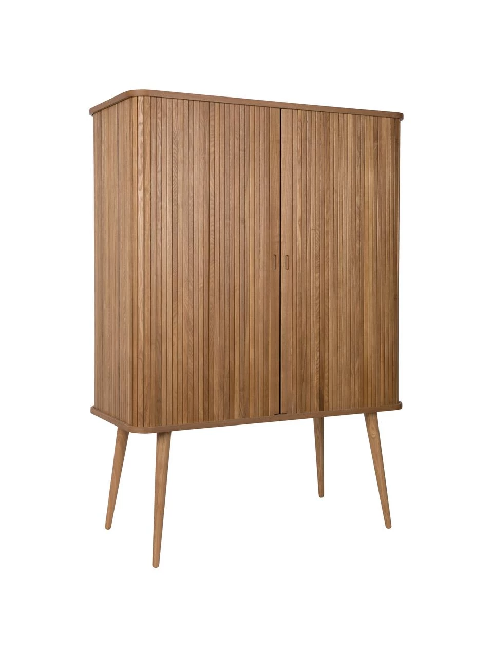 Zuiver Highboard Barbier mit Schiebetür und geriffelter Front, B 100 x H 140 cm 1 Zuiver Highboard Barbier mit Schiebetür und geriffelter Front, B 100 x H 140 cm