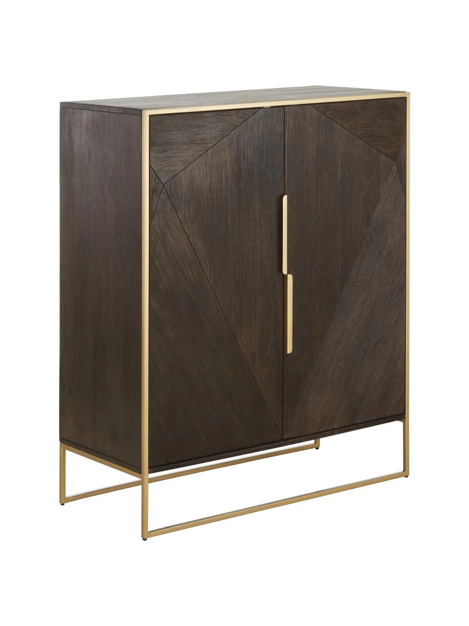 Westwing Collection Highboard Harry aus massivem Mangoholz, B 100 x H 120 cm 1 Westwing Collection Highboard Harry aus massivem Mangoholz, B 100 x H 120 cm
