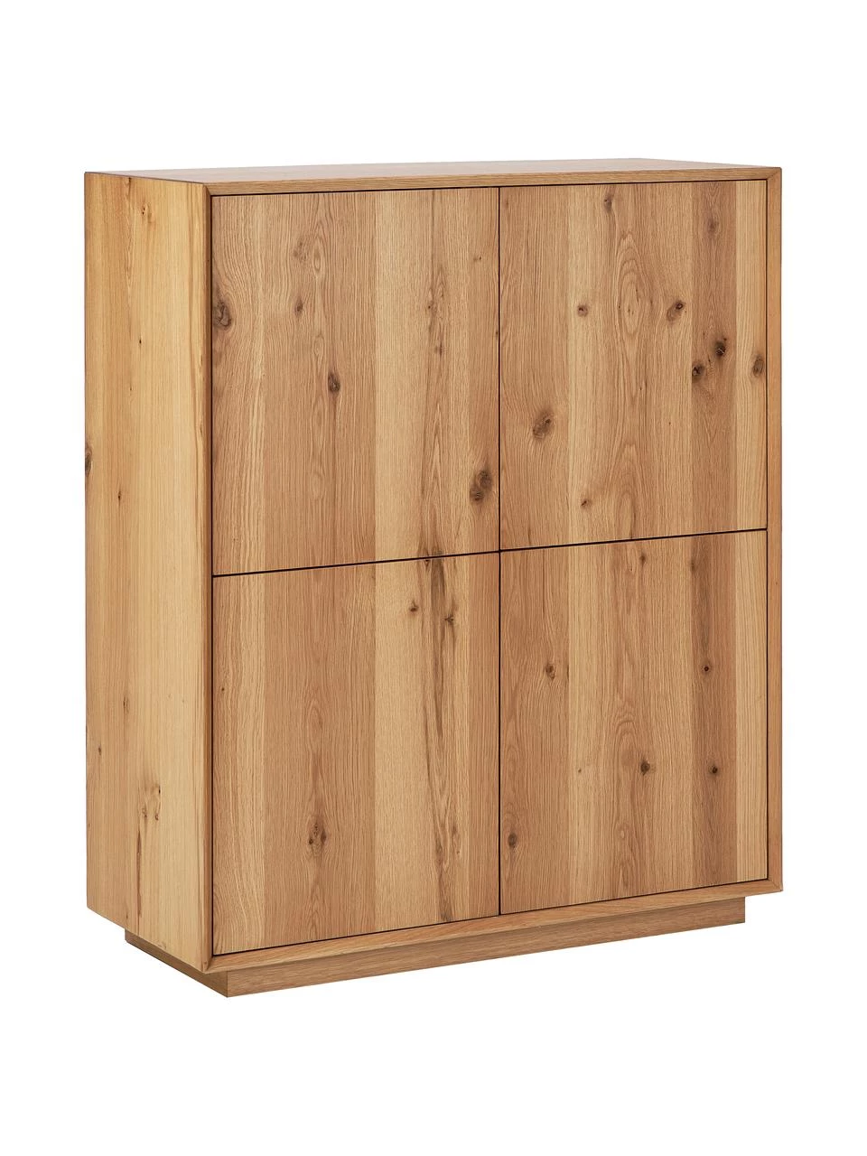 Westwing Collection Highboard Noel aus Eschenholzfurnier, B 100 x H 120 cm 1 Westwing Collection Highboard Noel aus Eschenholzfurnier, B 100 x H 120 cm