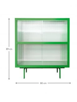 HKliving Highboard Oli mit Glas-Schiebet&uuml;ren, B 80 x H 89 cm -Schlafzimmer Verkäufe 2022 Highboard Oli mit Glas Schiebeturen 8