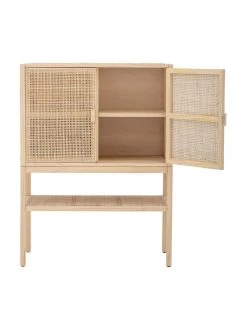 Bloomingville Highboard Sanna aus Kiefernholz/Rattan in Hellbraun, B 90 x H 120 cm -Schlafzimmer Verkäufe 2022 Highboard Sanna aus KiefernholzRattan in Hellbraun 4