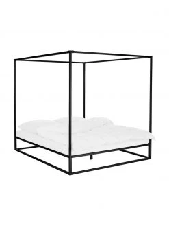 Westwing Collection Himmelbett Belle aus Metall in Schwarz, 160 x 200 cm -Schlafzimmer Verkäufe 2022 Himmelbett Belle aus Metall in Schwarz 4