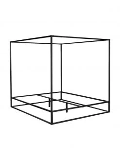 Westwing Collection Himmelbett Belle aus Metall in Schwarz, 160 x 200 cm -Schlafzimmer Verkäufe 2022 Himmelbett Belle aus Metall in Schwarz 5