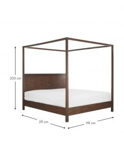 Himmelbett Retreat aus Holz, 180 x 200 cmNur noch wenige verfügbar -Schlafzimmer Verkäufe 2022 Himmelbett Retreat aus Holz 2