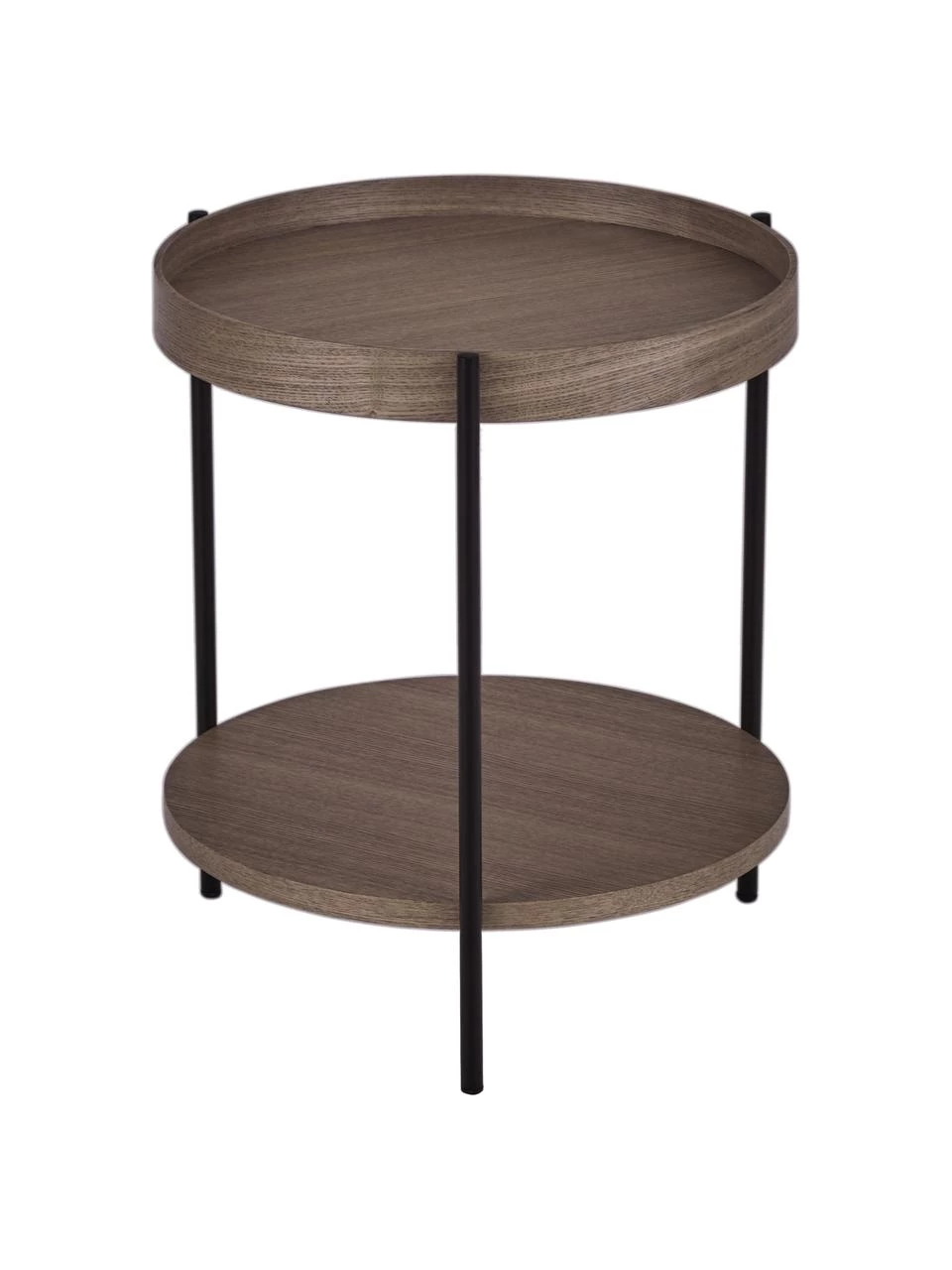 Westwing Collection Holz-Beistelltisch Renee in Dunkelbraun, Ø 44 x H 49 cm 1 Westwing Collection Holz-Beistelltisch Renee in Dunkelbraun, Ø 44 x H 49 cm