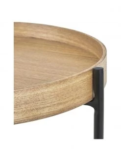 Westwing Collection Holz-Beistelltisch Renee in Hellbraun, Ø 44 x H 49 cm -Schlafzimmer Verkäufe 2022 Holz Beistelltisch Renee in Hellbraun 5